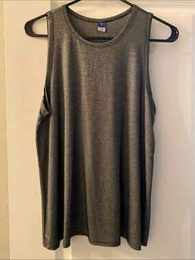 Women’s Metallic Charcoal Tank Top - Old Navy